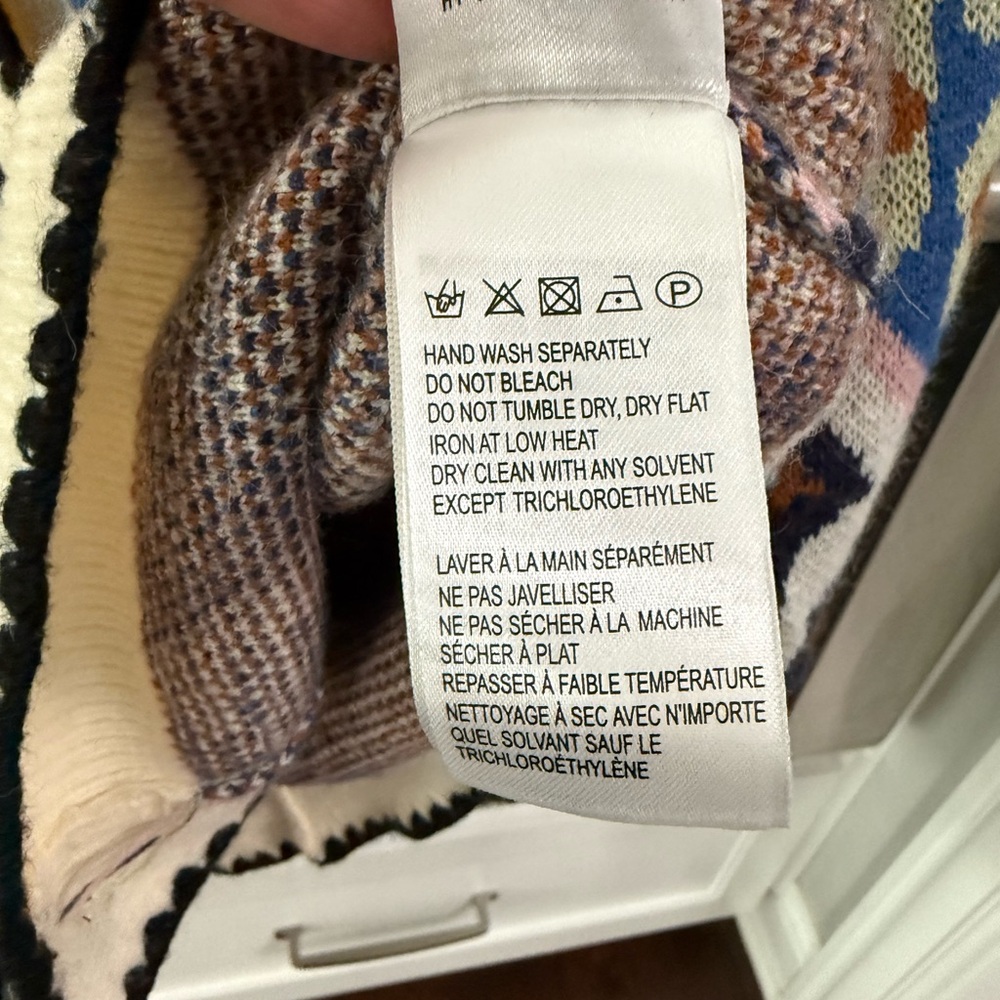 Farm Rio NEW Mixed Ikat Hearts Knit Cardigan - Picture 10 of 13